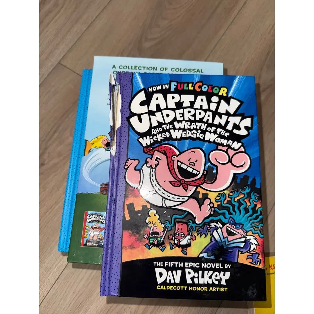 Captain Underpants Colossal Color Collection 5 Novels by Dav Pilkey Hardcover